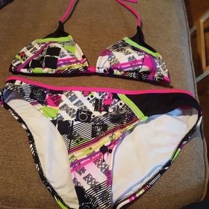 Colorful never worn bikini